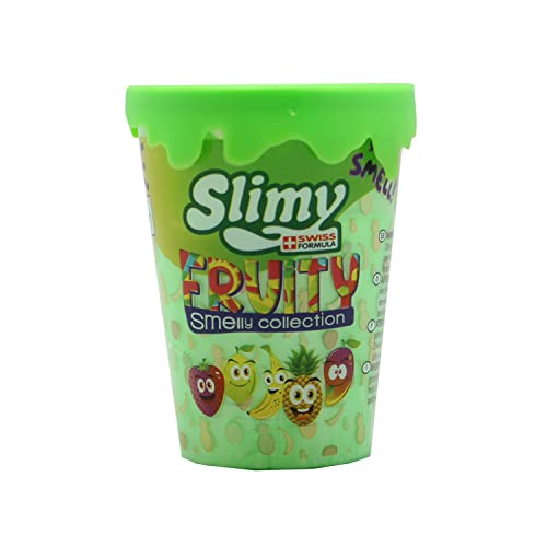 Slimy Fruity Original 80g Spielmasse Limette - der fruchtigste Slime, lustig duftender Spielschleim für Kinder, elastische Spielknete (ab 3 Jahre) von Slimy