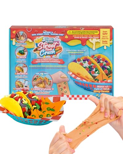 Slimy Street Foodz Crush - Tacooz, Slime und Knete Kreativ-Set, Backspiel zum selber Mischen, Formen und Dekorieren, kreatives Gestalten für Kinder von Slimy