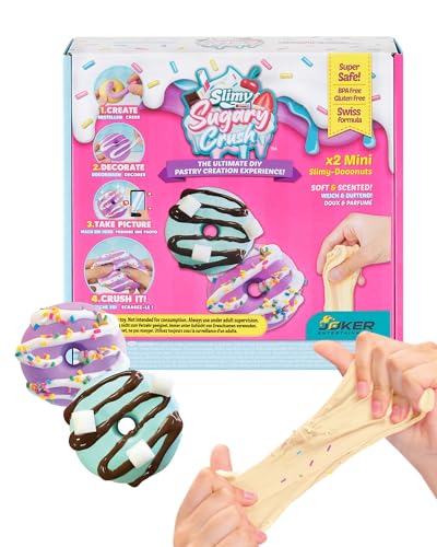 Slimy Sugary Crush Mini - Dooonuts, Slime und Knete Kreativ-Set, Backspiel zum selber Mischen, Formen und Dekorieren, kreatives Gestalten für Kinder Slimy Sugary Crush Mini - Dooonuts, Slime und Knete Kreativ-Set, Backspiel zum selber Mischen, Formen und Dekorieren, kreatives Gestalten für Kinder von Slimy
