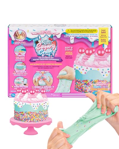 Slimy Sugary Crush - Party Caakery, Slime und Knete Kreativ-Set, Backspiel zum selber Mischen, Formen und Dekorieren, kreatives Gestalten für Kinder von Slimy