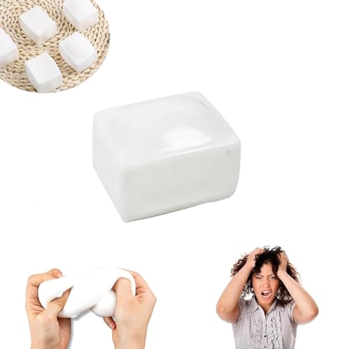 Elastisches Tofu-Bausteinspielzeug, weiches Tofu-Quetschspielzeug, Zappel-Quetschspielzeug, langsam zurückfedernde Stressabbaubälle, geeignet zur Linderung von Angstzuständen (1 PCS) von Slipasikao