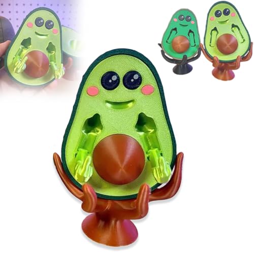 Slipasikao 3D-Gedruckter FCK-You-cado, 3D-Gedruckter Bad Avocado, Bad Avocado Mittelfinger 3D-Druck, Mittelfinger-Avocado-Statue, Lustiges Avocado-Spielzeug, 3D-gedrucktes, skurriles Geschenk für (B) von Slipasikao