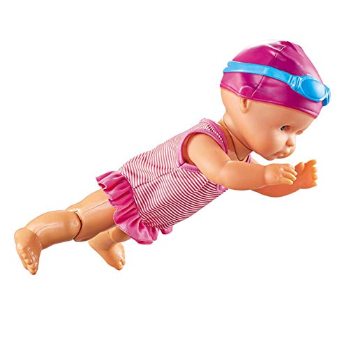 Sloane New Born Baby Badepuppe - Schwimmpuppe | My Firsts Swim Girl Aufziehpuppe | Ich Kann Schwimmen Puppe | Schwimmende Puppe Kinder Wasserspielzeug | Babypuppen Für Jungen Und Mädchen von Sloane