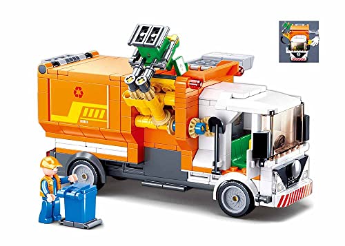 Sluban Klemmbausteine M38-B1066 Town-Garbage Truck 326pcs von Sluban Klemmbausteine