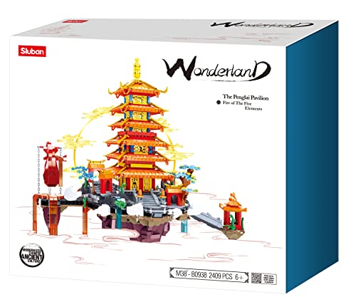 SLUBAN Wonderlands-The Penglai Pavilion 2409PCS von SLUBAN