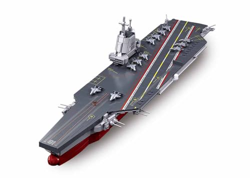 Sluban Fujian Flugzeugträger Modellbausatz, 1:700 Maßstab, 557 Teile, M38-B1211, 46,5 cm Länge, Grau, Rot Sluban Fujian Flugzeugträger Modellbausatz, 1:700 Maßstab, 557 Teile, M38-B1211, 46,5 cm Länge, Grau, Rot von Sluban