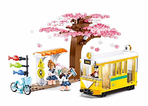 Sluban Klemmbausteine M38-B1018 Happy Diary-Downtown Tram 347PCS von Sluban