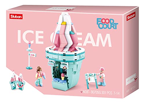 Sluban M38-B0705G Food Court-Ice Cream House, Mehrfarbig, one Size von Sluban