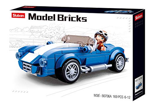 Sluban M38-B0706A Modell Bricks-Cobra GT40 Car (169 Stück), Mehrfarbig, one Size von Sluban