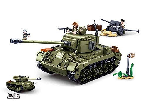 Sluban Klemmbausteine [M38-B0860 SL95720 M261 Pershing Mittlerer Panzer Klemmbausteine, bunt Sluban Klemmbausteine [M38-B0860 SL95720 M261 Pershing Mittlerer Panzer Klemmbausteine, bunt von Sluban Klemmbausteine
