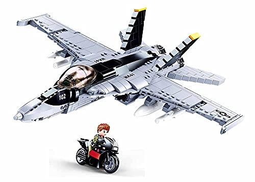 Sluban M38-B0928 Model Bricks-F/A-18E Super Bumblebee, Mehrfarbig von Sluban