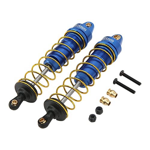 2 Sätze RC-Stoßdämpfer, ölverstellbar, Aluminium-Legierung, für 1/10 RC-Auto, Federn, Stoßdämpfer-Set, Dämpfer, 105 mm (Navy Blue) von Sluffs