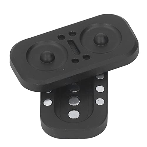 Eulen-Fidget-Slider – Magnetischer Metall-Fidget-Spielzeug-Spinner, Stressabbau-Spielzeug, Herren-EDC-Fidget-Spielzeug, Haptische Münze, Büro-Schreibtisch-Spielzeug, Geschenke Für Erwachsene (schwarze von Sluffs