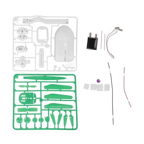 Solarbetriebenes Roboterspielzeug, experimentelles Montagemodell, Physik-Experiment-Gadgets, 6-in-1 pädagogisches Montage-Mini-Ventilator-Automodell-Spielzeug für Experimente von Sluffs