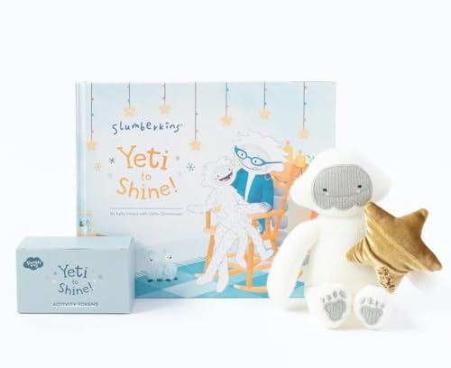 Slumberkins Yeti to Shine – fördert Achtsamkeit, Verbundenheit und Spiel, enthält Yeti to Shine Buch, Yeti & Her Shine Bright Star Plüschtiere & Aktivitätsmarken – Urlaubsspielzeug für Jungen und von Slumberkins