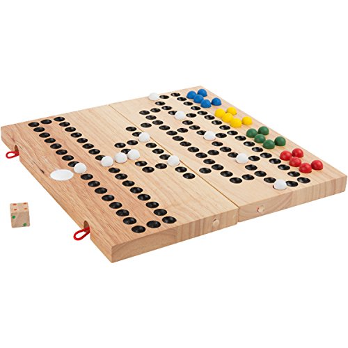 small foot Gesellschaftsspiel „Barrikade“ aus Holz, Würfel- und Strategiespiel für 2 bis 4 Spieler, ab 6 Jahren, 9954 von Small Foot