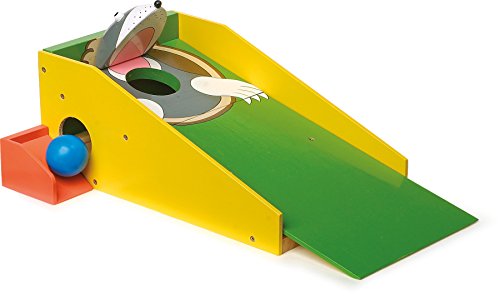 Legler small foot 8177 Minigolf „Maulwurf“ aus buntem Holz, mit zwei Schlägern und vier bunten Bällen, ab 5 Jahren von Small Foot