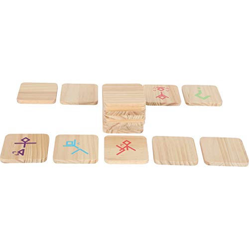 Small Foot 12028 Tanzspiel Active aus FSC 100 Prozent-zertifiziertem Holz, Bewegungsspiel für Erwachsene und Kinder Spielzeug, Mehrfarbig von Small Foot