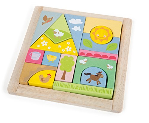 Small Foot 3116 - Steckpuzzle Bauernhof von Small Foot