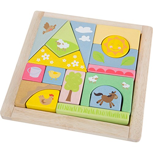 Small Foot 3116 - Steckpuzzle Bauernhof von Small Foot