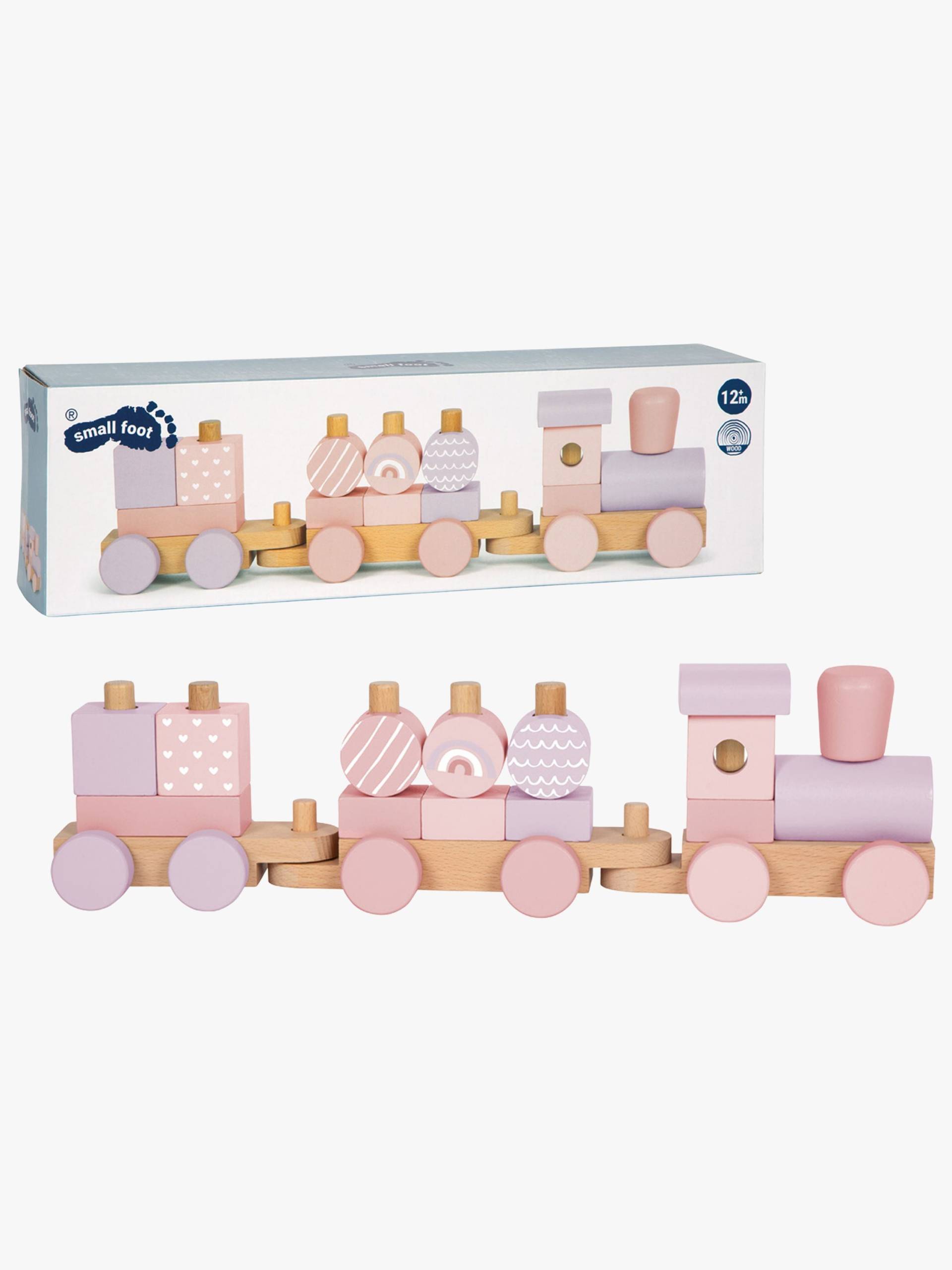 Small Foot Bauklötze-Zug, Rosa, Babyspielzeug Small Foot Bauklötze-Zug, Rosa, Babyspielzeug von Small Foot