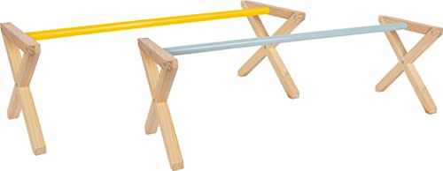 small foot Cavaletti Hindernis-Set für Kinder aus Holz, Spring-Hürden für den Garten, für Pferde-Fans ab 3 Jahren, 12397 von Small Foot