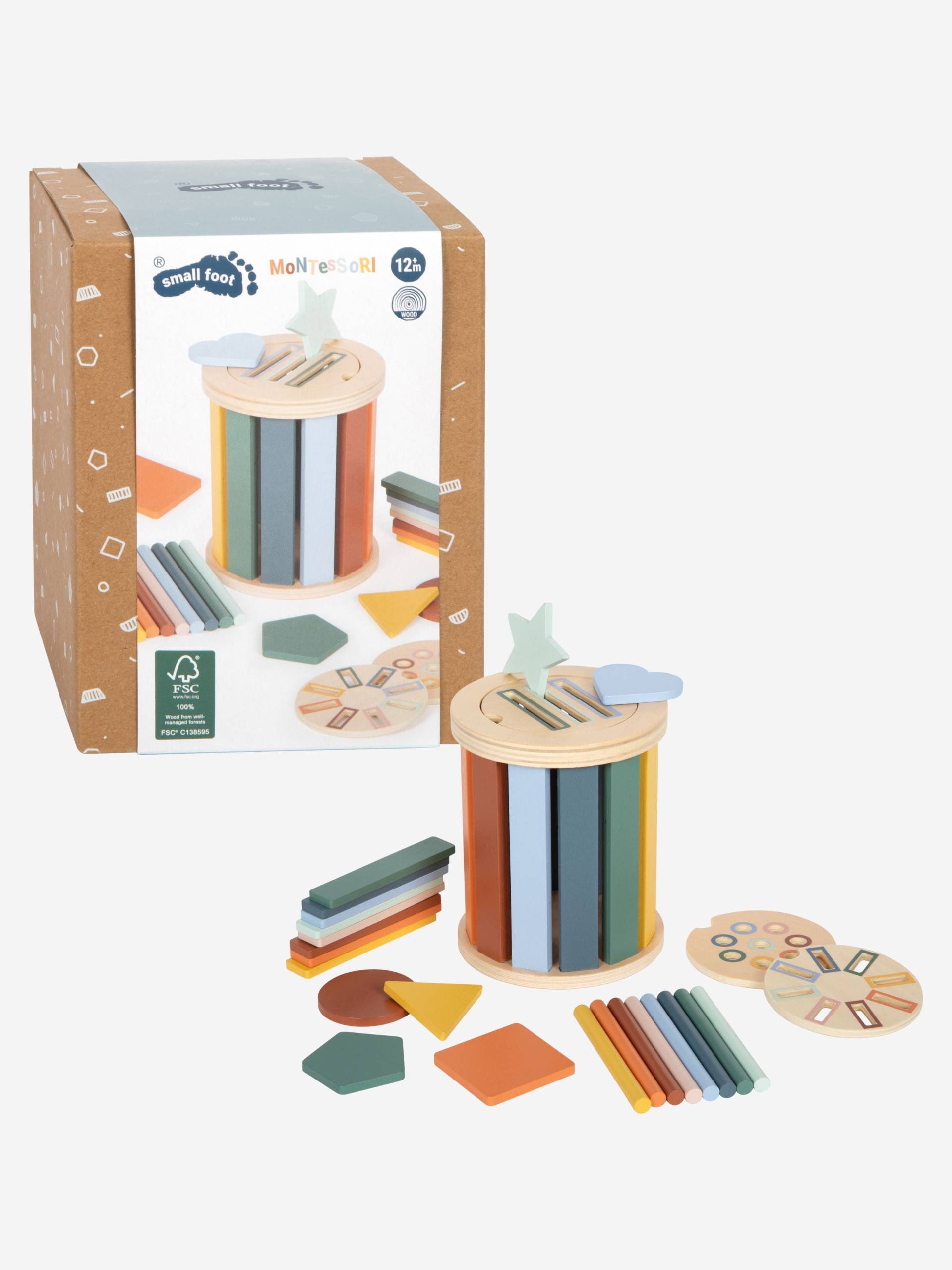 Small Foot Montessori Sortierspiel mit Trommel Small Foot Montessori Sortierspiel mit Trommel von Small Foot