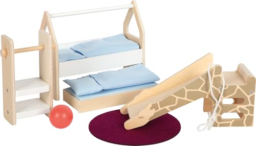 Small Foot Puppenhausmöbel Kinderzimmer aus Holz, Möbel-Set für das Puppenhaus, für Kinder ab 3 Jahren, 12632 von Small Foot