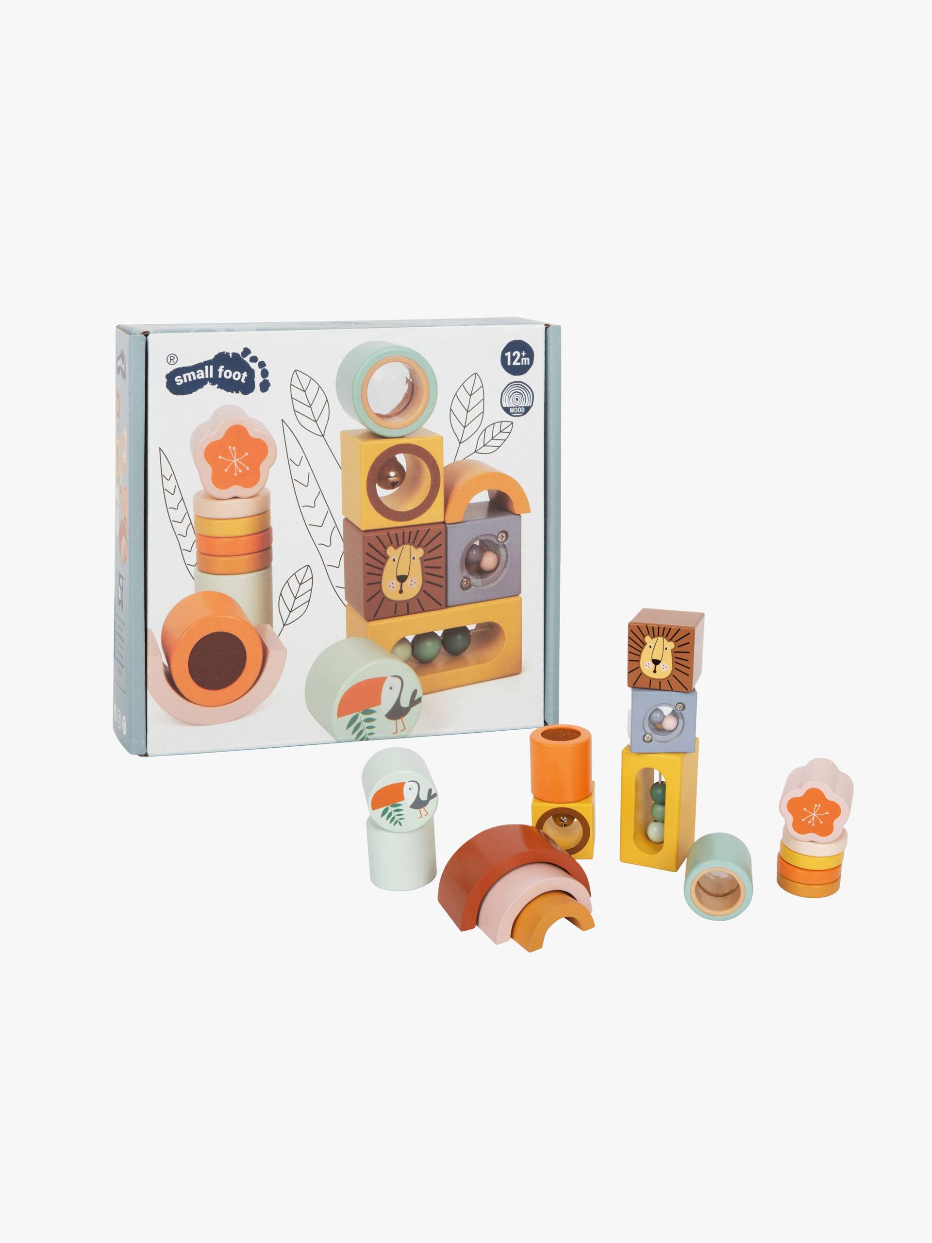 Small Foot Safari Bauklötze 12 Teile Small Foot Safari Bauklötze 12 Teile von Small Foot