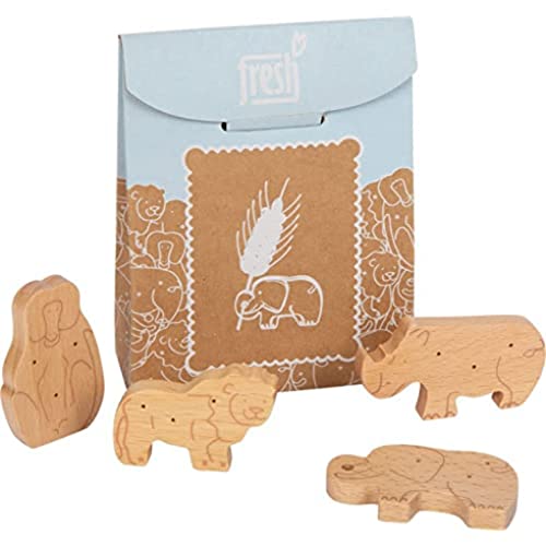 small foot Tierkekse "fresh" aus Holz, Zubehör für Kaufladen und Kinderküche, Rollenspielzeug ab 3 Jahren, 12353 von Small Foot