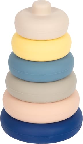 small Foot Silikon Stapelturm, 6-teilig, BPA-frei, Lernspielzeug für Bad und Sandkasten, für Kleinkinder ab 1 Jahr, 12749 small Foot Silikon Stapelturm, 6-teilig, BPA-frei, Lernspielzeug für Bad und Sandkasten, für Kleinkinder ab 1 Jahr, 12749 von Small Foot