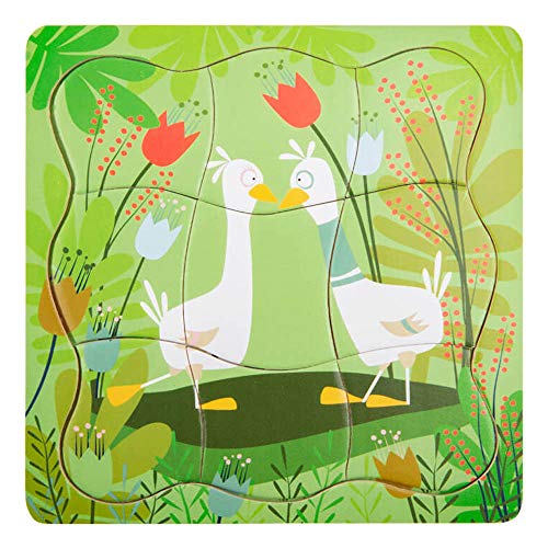 small foot 11540 Schichtenpuzzle Entenpärchen aus Holz mit vier Lagen und detaillierten Motiven, ab 3 Jahren small foot 11540 Schichtenpuzzle Entenpärchen aus Holz mit vier Lagen und detaillierten Motiven, ab 3 Jahren von Small Foot