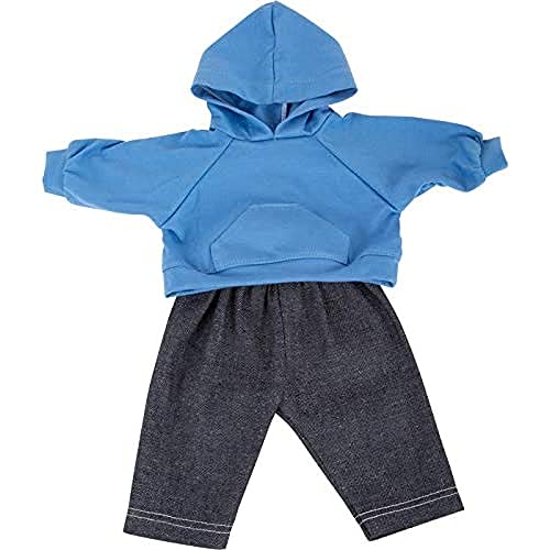 small foot 11779 Puppenkleidung, Blauer Kapuzenpullover und Hose in Jeans-Optik, ab Zwei Jahren Toys, S von Small Foot