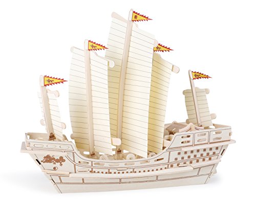 small foot 6944 3D Puzzle Segelschiff Zheng He, Natürlich von Small Foot