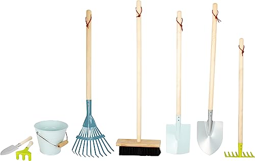 small foot Großes Gartenwerkzeug-Set, Kindergeräte mit praktischen Schlaufen und in modernen Farben, ab 3 Jahren, 11883 Toys, Multicolor small foot Großes Gartenwerkzeug-Set, Kindergeräte mit praktischen Schlaufen und in modernen Farben, ab 3 Jahren, 11883 Toys, Multicolor von Small Foot