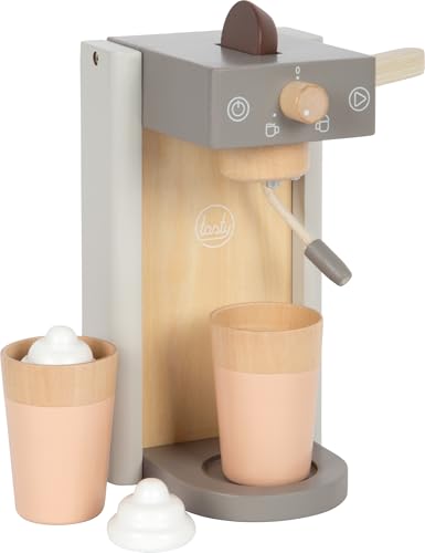 small foot Kaffeemaschinen-Set grau „Tasty“ aus Holz, mit Kaffeecoins und Milchschaumhauben, Zubehör für die Spielküche, für Kinder ab 3 Jahren, 12680 small foot Kaffeemaschinen-Set grau „Tasty“ aus Holz, mit Kaffeecoins und Milchschaumhauben, Zubehör für die Spielküche, für Kinder ab 3 Jahren, 12680 von Small Foot