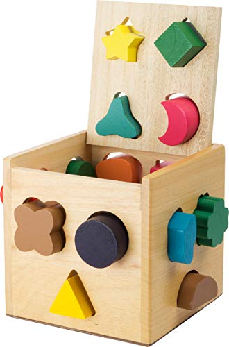 small foot Steckwürfel, buntes Steckspiel aus Holz, zur Schulung der Feinmotorik, für Kinder ab 12 Monaten, 1080 von Small Foot