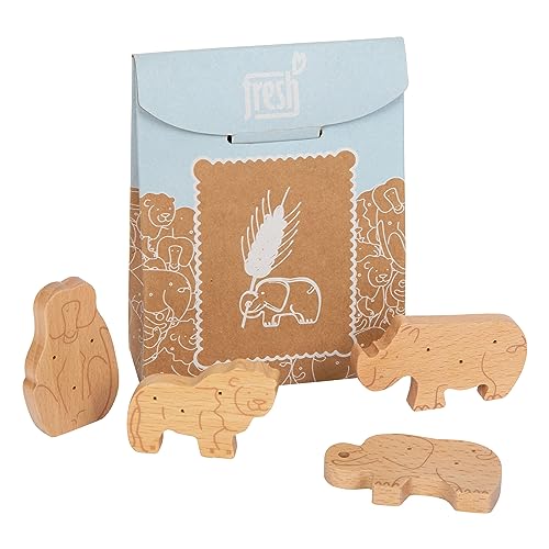 small foot Tierkekse "fresh" aus Holz, Zubehör für Kaufladen und Kinderküche, Rollenspielzeug ab 3 Jahren, 12353 von Small Foot