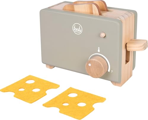 small foot Toaster-Set grau „Tasty“ aus Holz, Rollenspielzeug mit Pop-up-Funktion, Zubehör für Spielküchen, für Kinder ab 3 Jahren, 12681 small foot Toaster-Set grau „Tasty“ aus Holz, Rollenspielzeug mit Pop-up-Funktion, Zubehör für Spielküchen, für Kinder ab 3 Jahren, 12681 von Small Foot