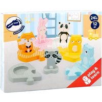 Small foot - Steckpuzzle Pastell von Small foot