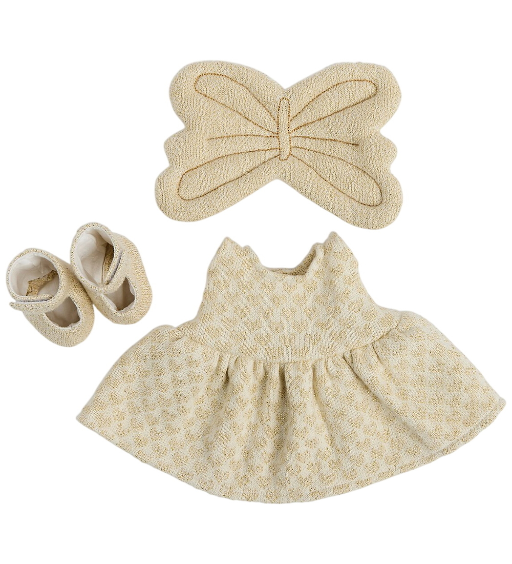 Smallstuff Puppenkleidung - Fee - Off White/Gold - Smallstuff - One Size - Puppenkleidung Smallstuff Puppenkleidung - Fee - Off White/Gold - Smallstuff - One Size - Puppenkleidung von Smallstuff