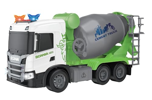 Smart BeBe Scania Betonmisch-LKW Spielzeug mit rotierenden Mixer Funktion Lichter und Sounds Spielzeug LKW für Kinder von Smart BeBe