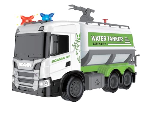 Smart BeBe Scania Wassertankwagen mit Wassersparer Funktion Lichter und Geräusche Friktions Spielzeug für Kinder von Smart BeBe