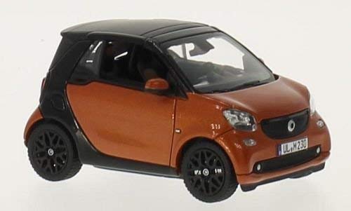 Smart Fortwo Cabrio, metallic-dunkelorange/schwarz, 2015, Modellauto, Fertigmodell, Norev 1:43 von Unbekannt