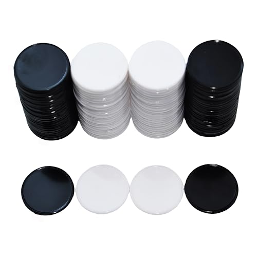 SmartDealsPro 100 Stück 25 mm/2,5 cm blickdichtem Kunststoff lernen Zählen Marken Poker Chips mit Aufbewahrungsbox, 2 colors--Black&White SmartDealsPro 100 Stück 25 mm/2,5 cm blickdichtem Kunststoff lernen Zählen Marken Poker Chips mit Aufbewahrungsbox, 2 colors--Black&White von SmartDealsPro