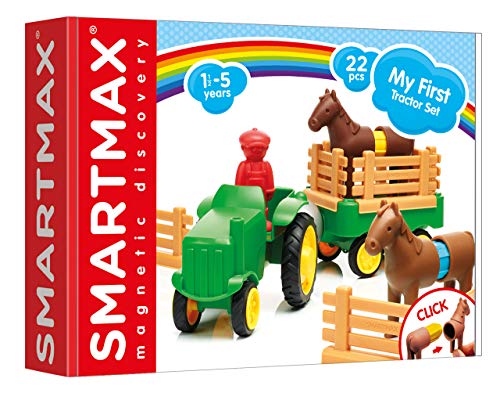 SMART Toys and Games GmbH SMX 222 SmartMax My First Tractor Set 21 Teile, bunt von SmartGames