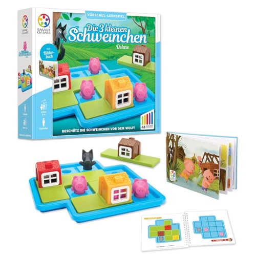 Smart Games SG 023 DE Die drei kleinen Schweinchen Deluxe von SmartGames