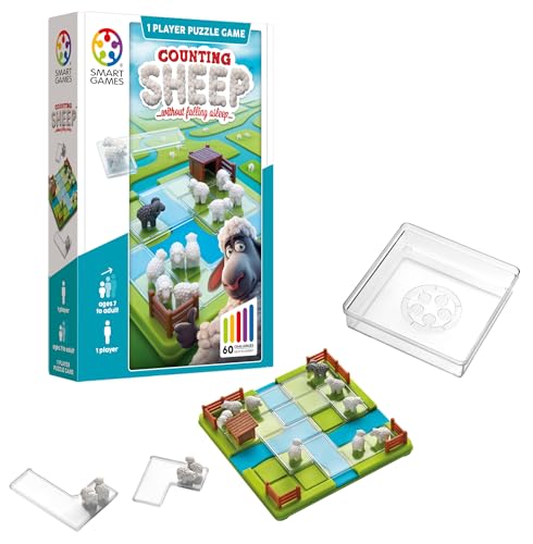 Smart Games – Schafzählen – pädagogisches Denkspiel – Multi-Level-Logik und Denk-Herausforderung Spiel – 1 Spieler – Reisegröße – mehrsprachig – 1 Spieler – SG 452 Smart Games – Schafzählen – pädagogisches Denkspiel – Multi-Level-Logik und Denk-Herausforderung Spiel – 1 Spieler – Reisegröße – mehrsprachig – 1 Spieler – SG 452 von SmartGames