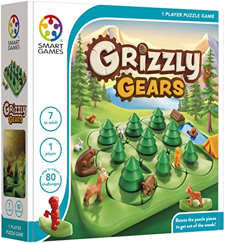 SmartGames - Grizzly Gears, Puzzle Game with 80 Challenges, 7+ Years von SmartGames