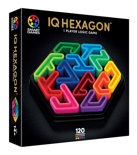 SmartGames - IQ Deluxe Hexagon, Puzzlespiel mit 120 Herausforderungen, ab 14 Jahren SmartGames - IQ Deluxe Hexagon, Puzzlespiel mit 120 Herausforderungen, ab 14 Jahren von SmartGames